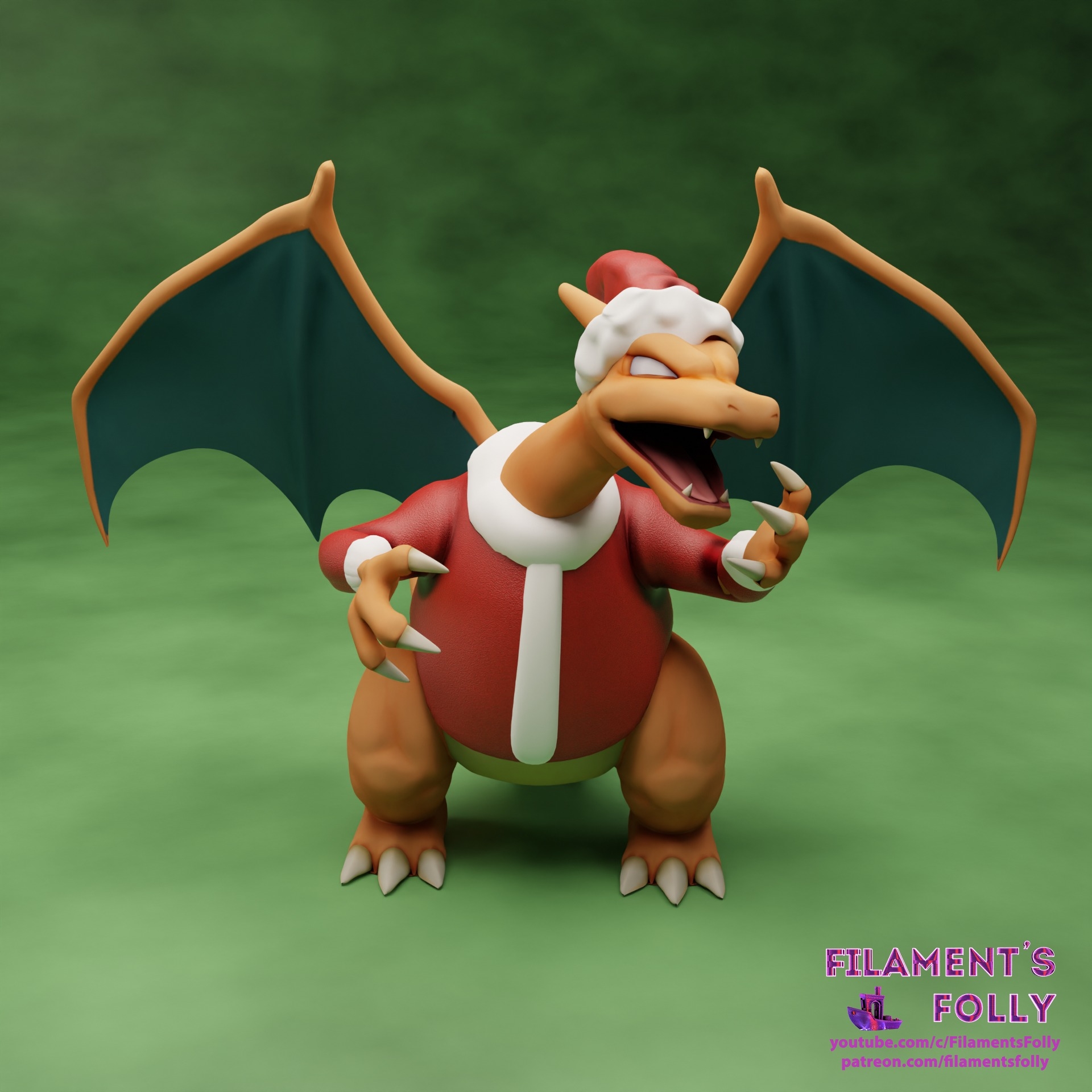 Santa Charizard Filaments Folly